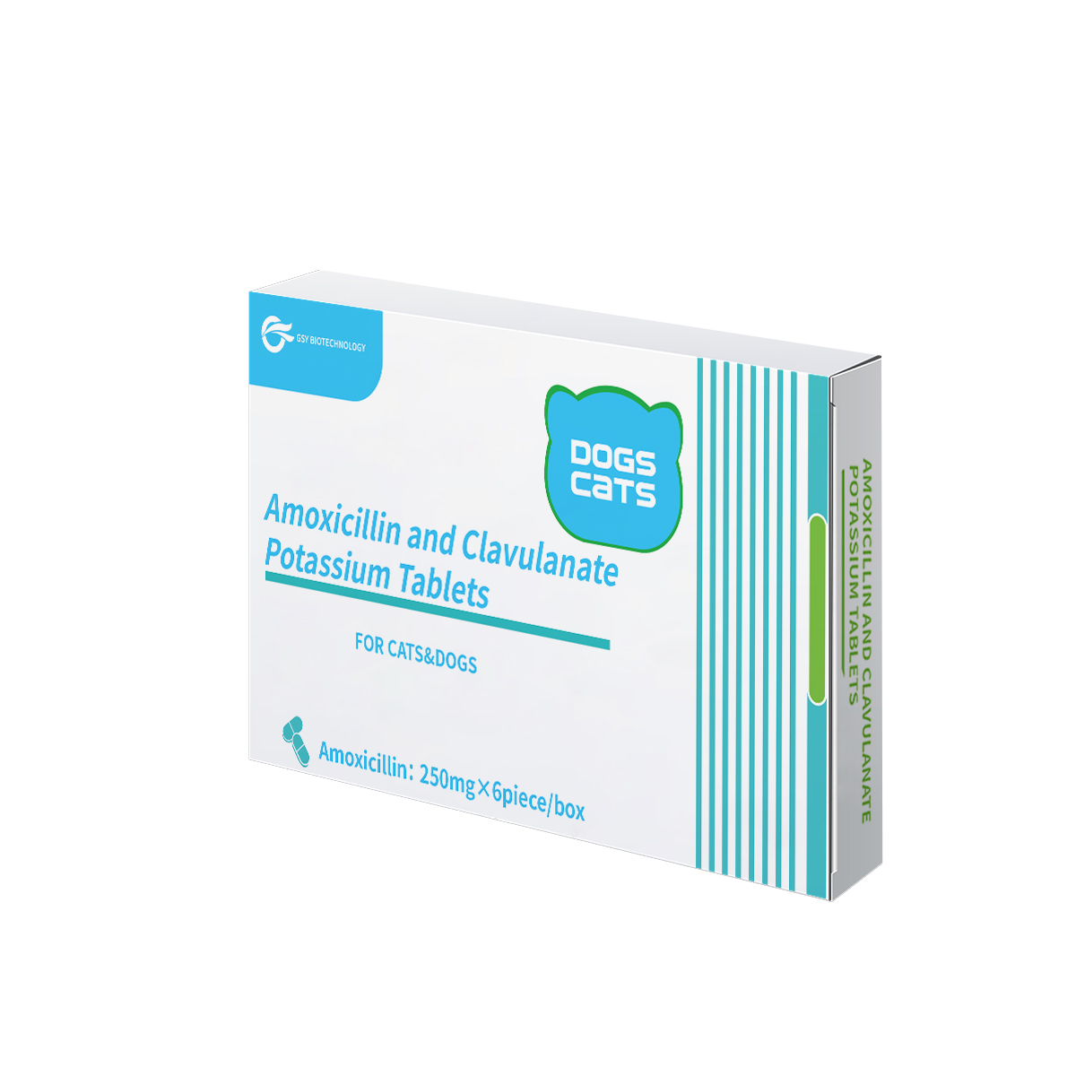250 mg For dogs and cats Amoxicillin and Clavulanate Potassium Tablets