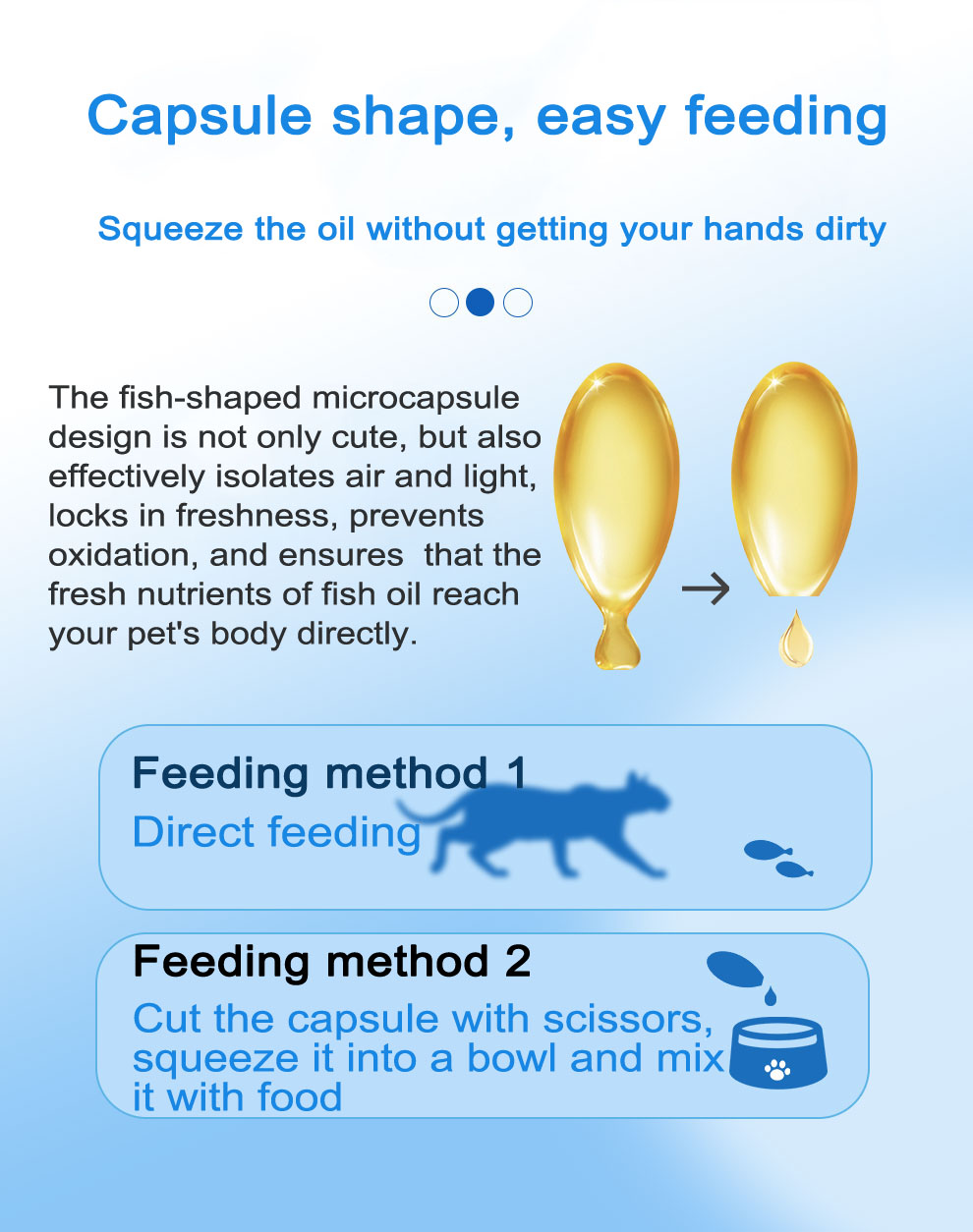 Pet nutritional fish oil