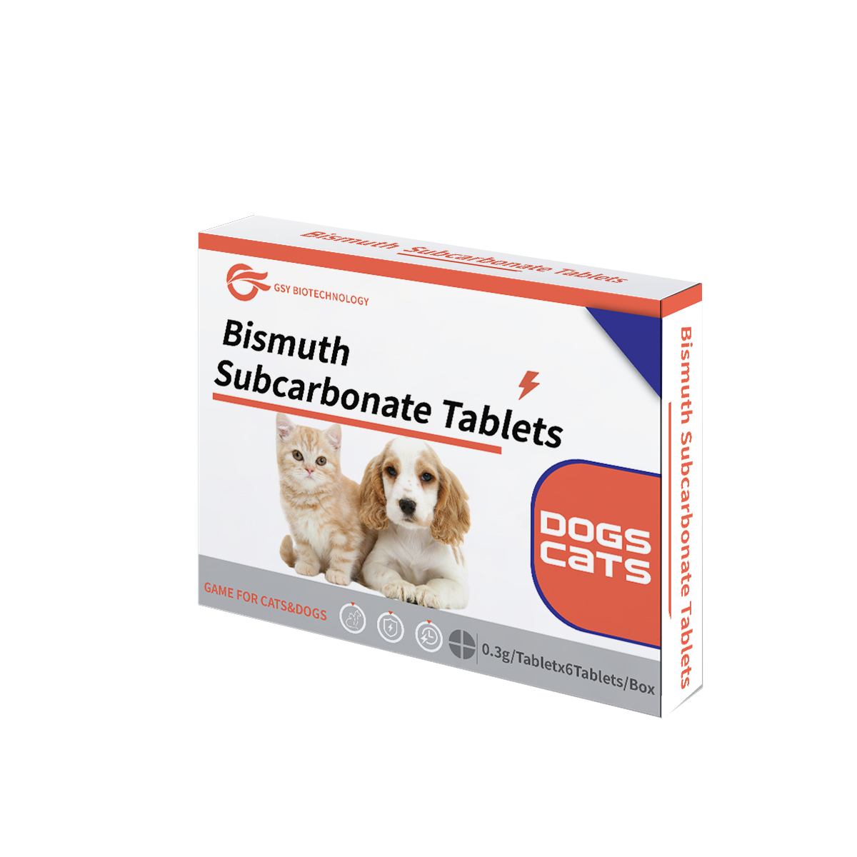 0,3g Dành cho thú cưng Viên nén Subcarbonate Bismuth