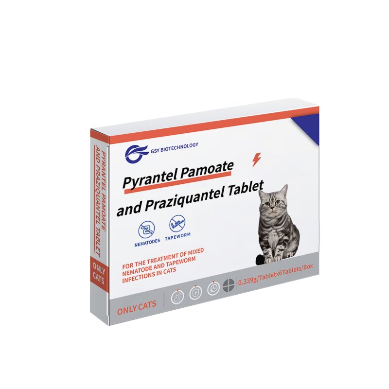 0.339g For cats Pyrantel Pamoate and Praziquantel Tablets 