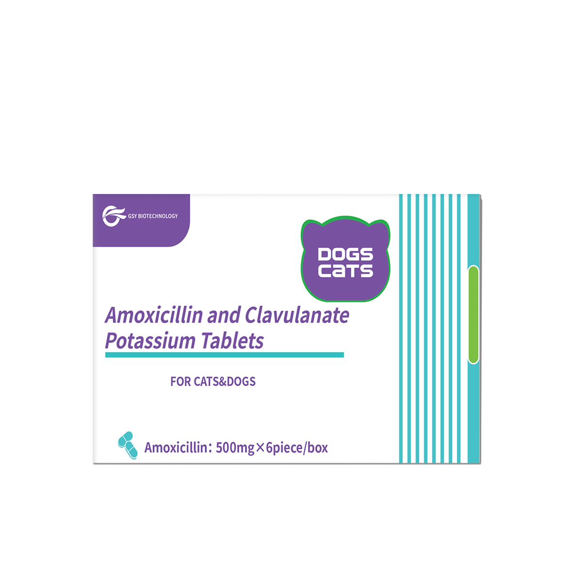 500mg For cats and dogs Amoxicillin and Clavulanate Potassium Tablets