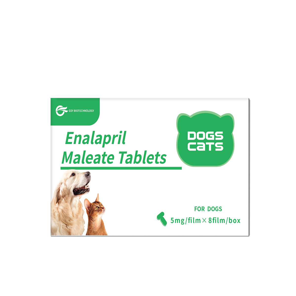 Таблетки эналаприла малеата 5,0 мг для домашних животных