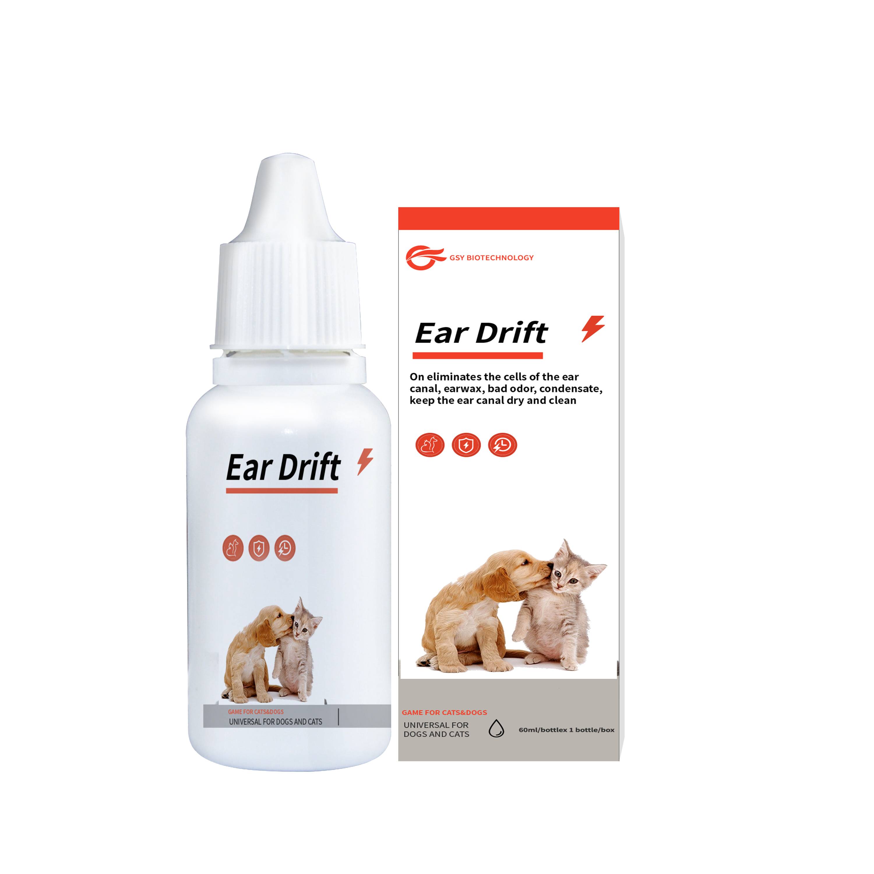 Dérive d'oreille pour animaux de compagnie