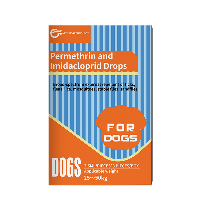 2,5 ml pour chiens Gouttes de perméthrine et d'imidaclopride 2,5 ml pour chiens Gouttes de perméthrine et d'imidaclopride