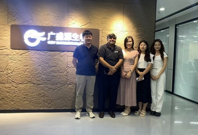 Customer visit Jinan GSY Biotechnology Co.,Ltd