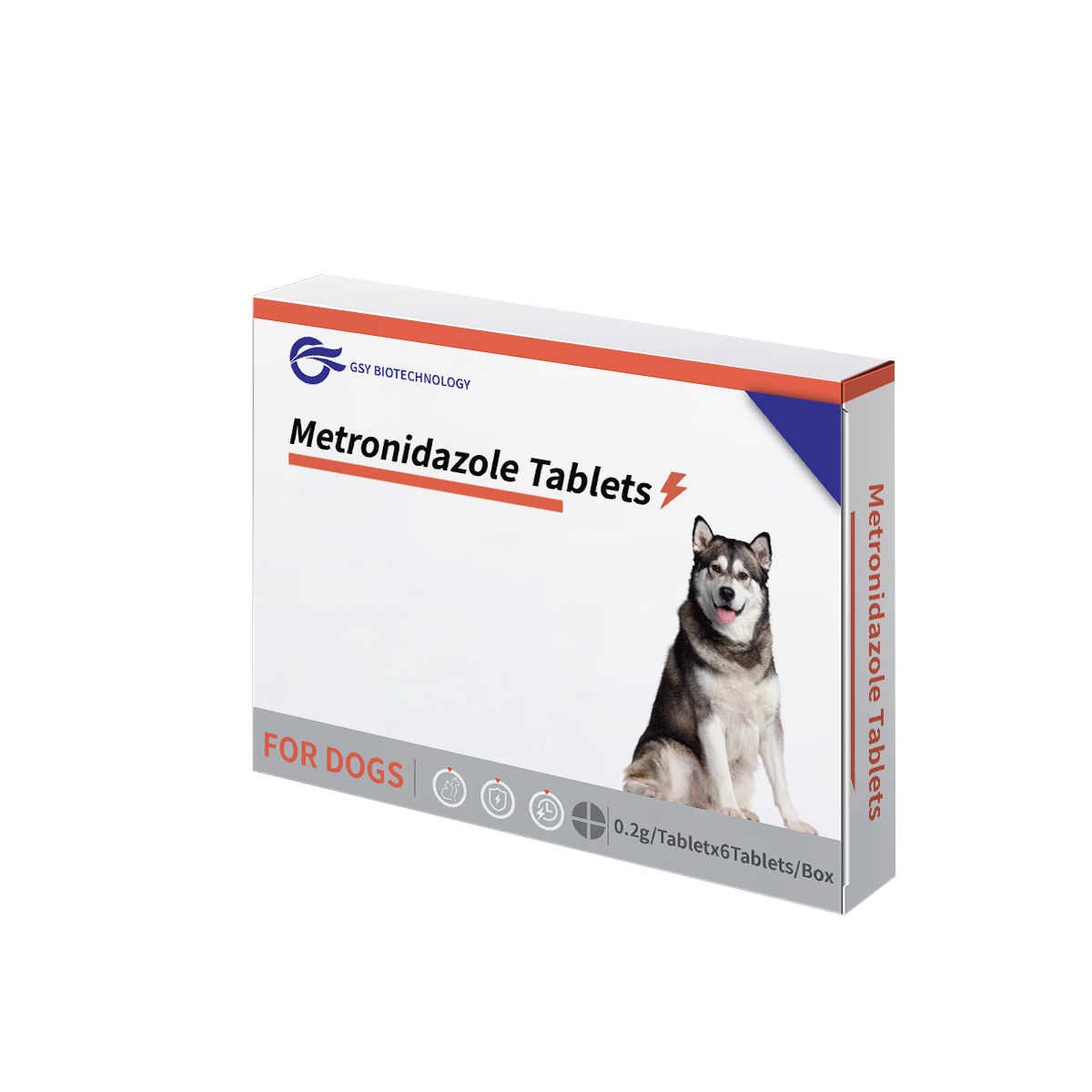 Comprimidos de metronidazol de 0,2g para cães