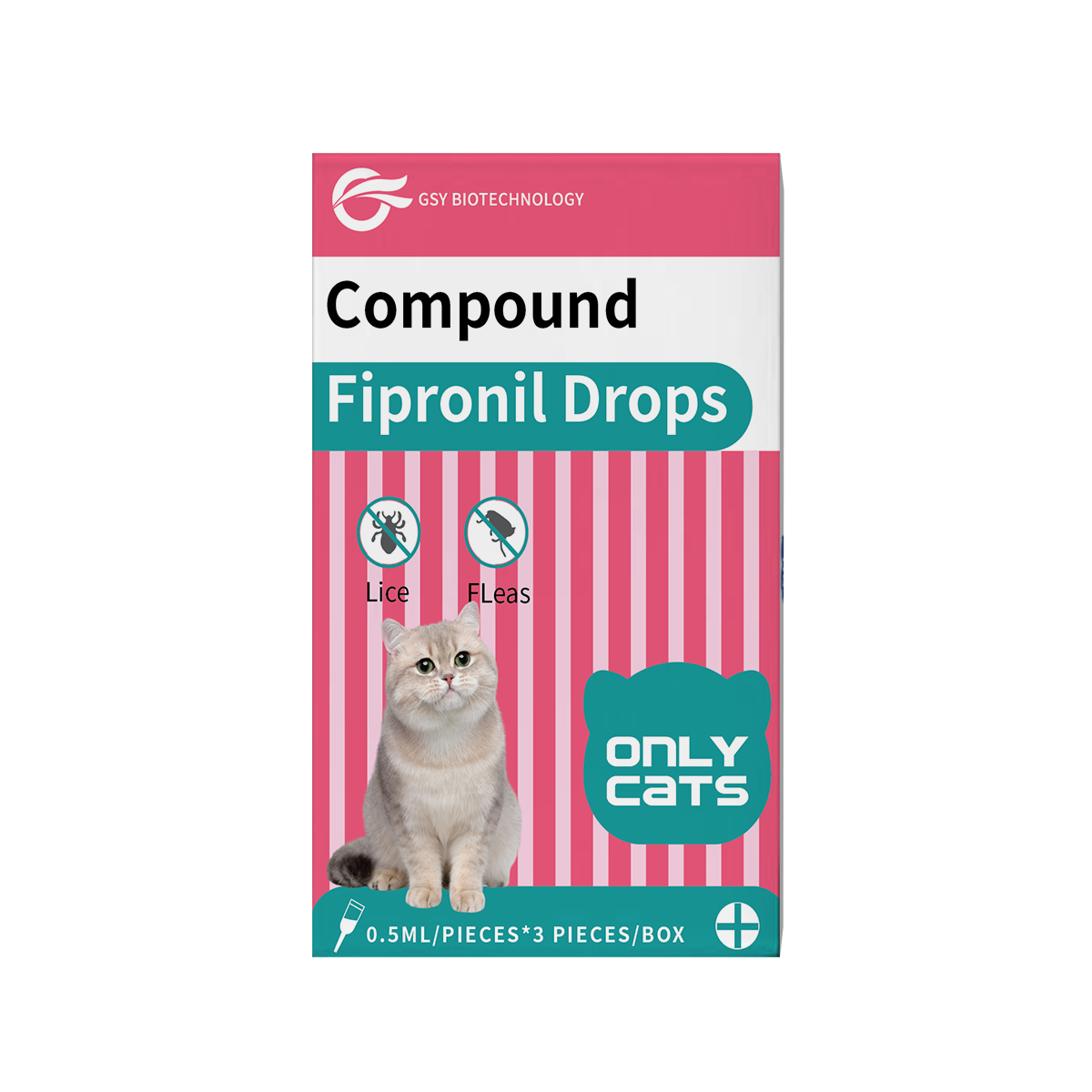 0.5ml for cat Compound Fipronil Drops