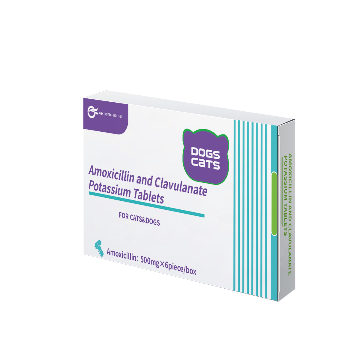 500mg For cats and dogs Amoxicillin and Clavulanate Potassium Tablets