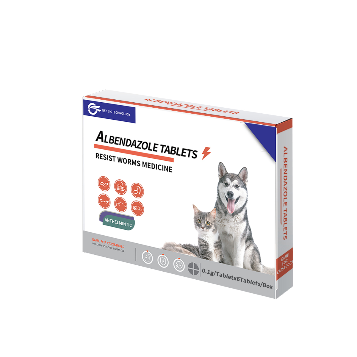 0.1g Albendazole tablet for pets
