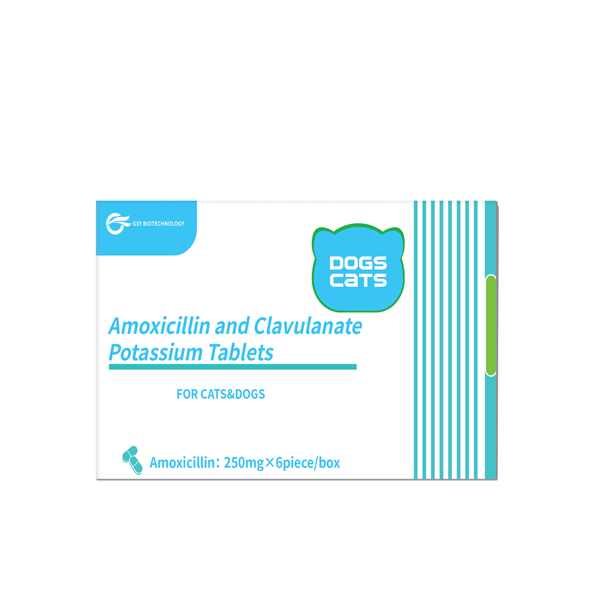 250 mg For dogs and cats Amoxicillin and Clavulanate Potassium Tablets