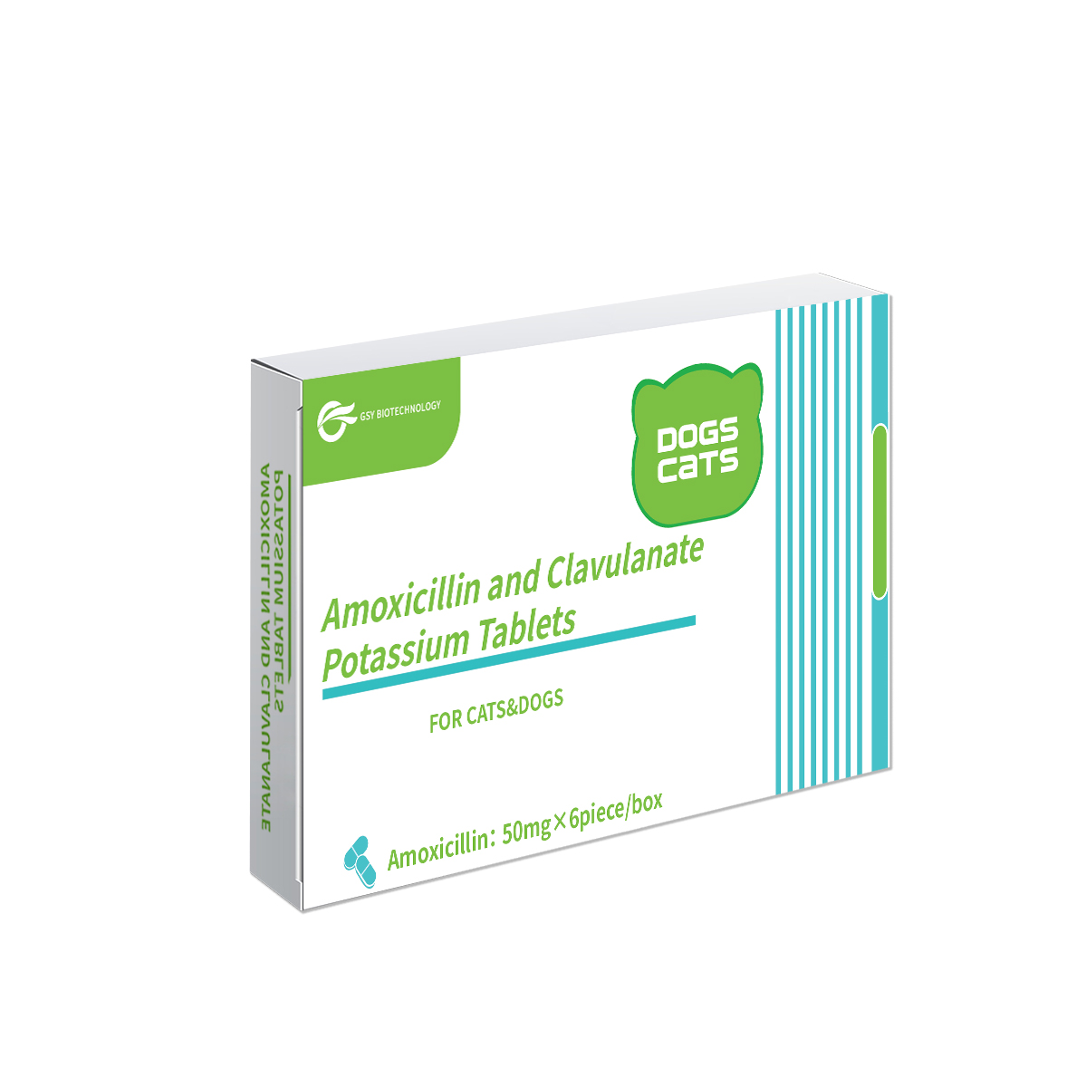 Comprimés d'amoxicilline et de clavulanate de potassium à 50 mg