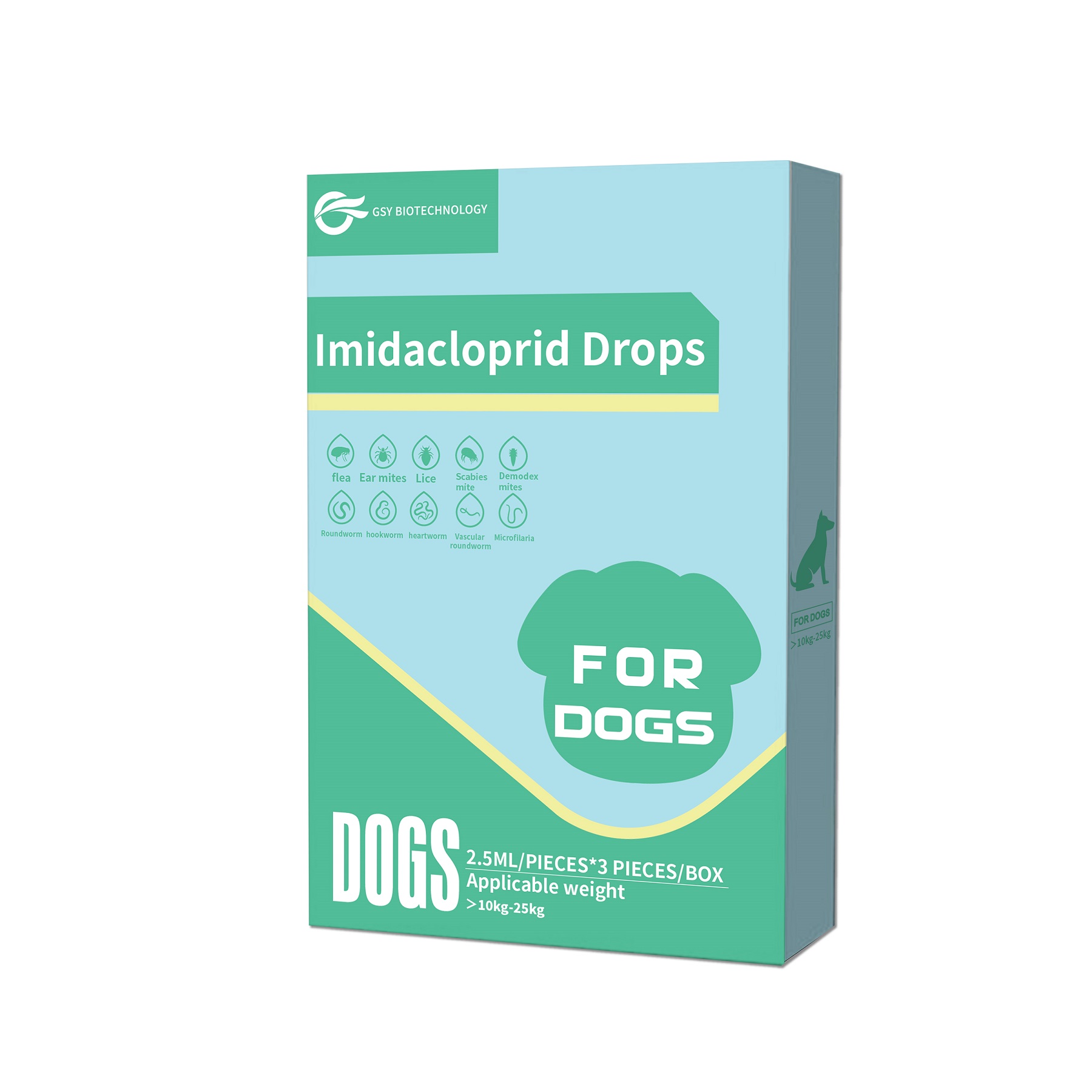 2,5ml para soluções spot-on de imidaclopride para cães