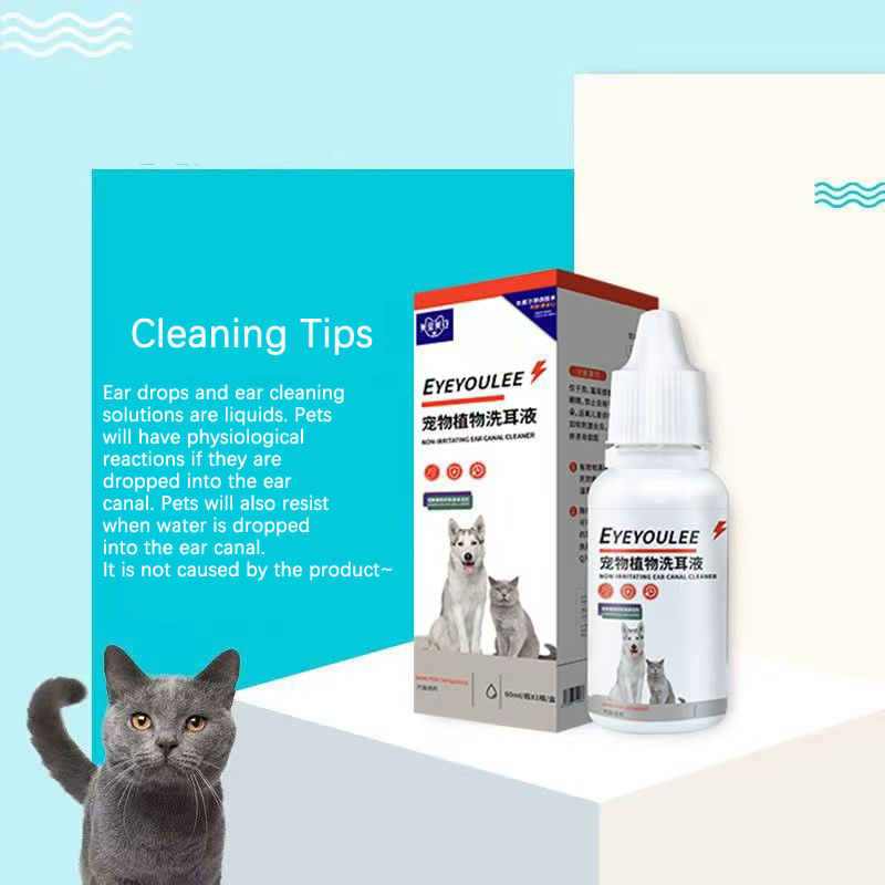 Solution de nettoyage des oreilles des animaux de compagnie